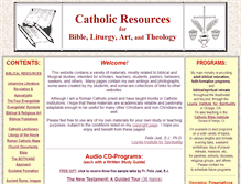 Tablet Screenshot of catholic-resources.net
